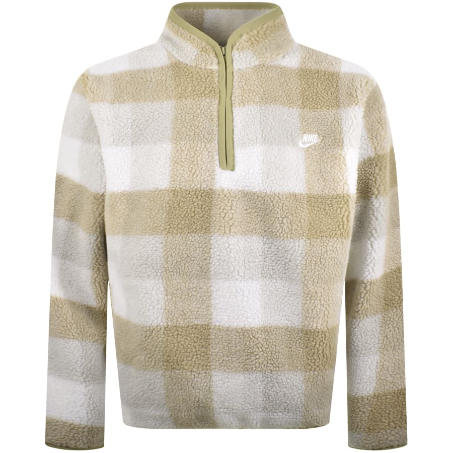 Nike Club Winterised Quarter Zip Fleece Beige